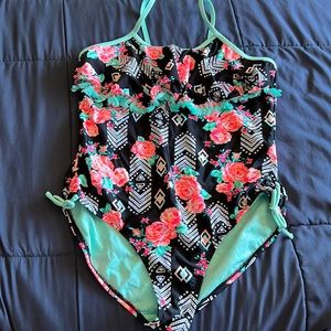 XL 14-16 Girls One Piece Swimsuit